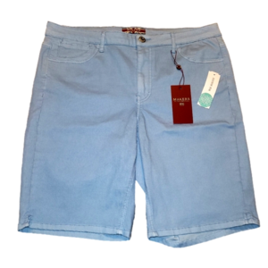 Makers of True Originals Light Blue Denim Bermuda Shorts - NEW - Size 16W